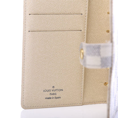 Louis Vuitton Damier Azur Small Ring Agenda Cover 8 of 10