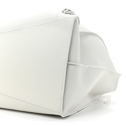 Balenciaga Grained Calfskin Neo Classic Silver Hardware Large Top Handle Bag White 8 of 15