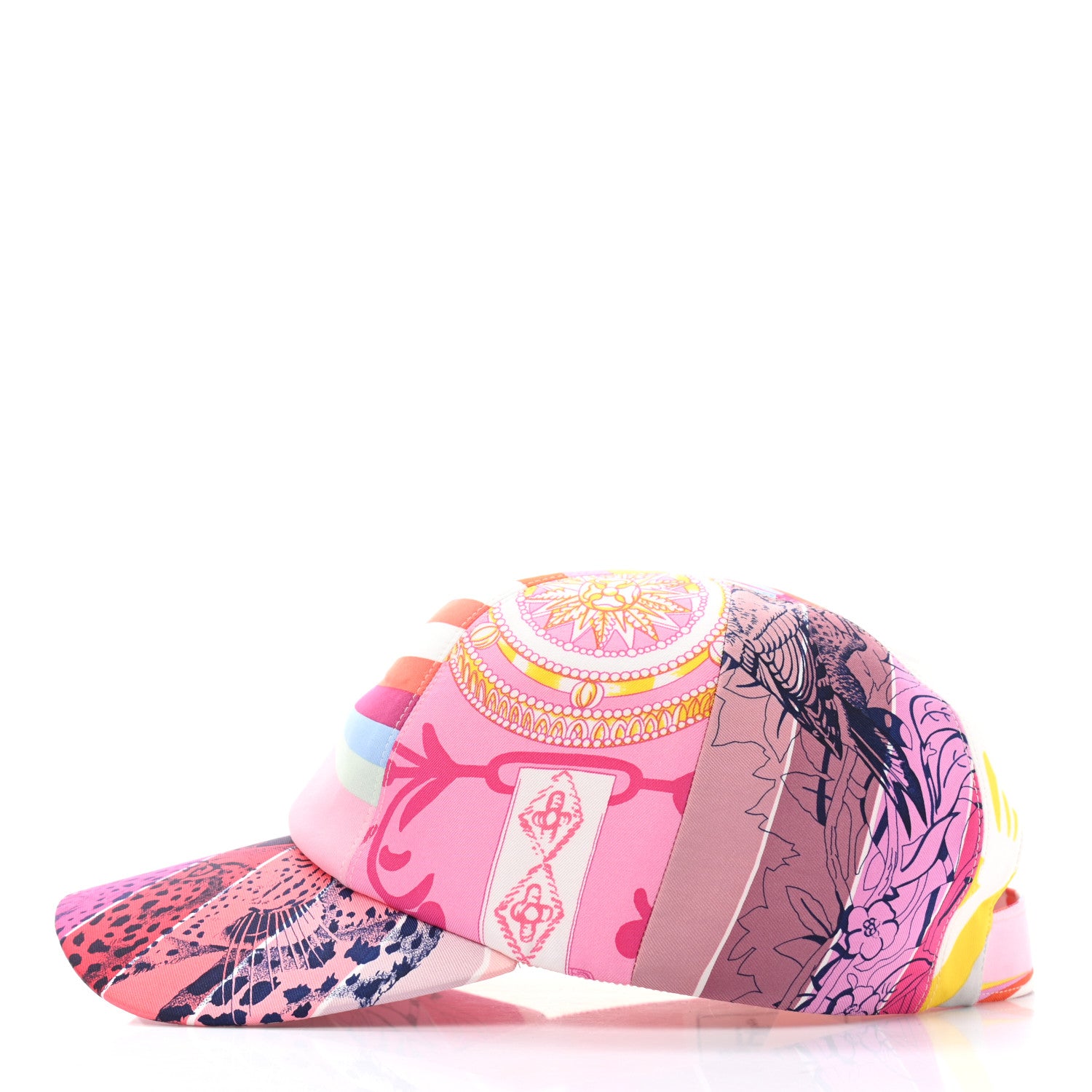 Hermes Silk Davis Patchwork Cap 58 4 of 7