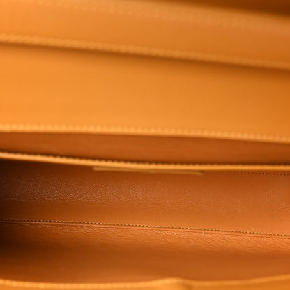Saint Laurent Smooth Calfskin Manhattan Baguette Tangerine 5 of 10