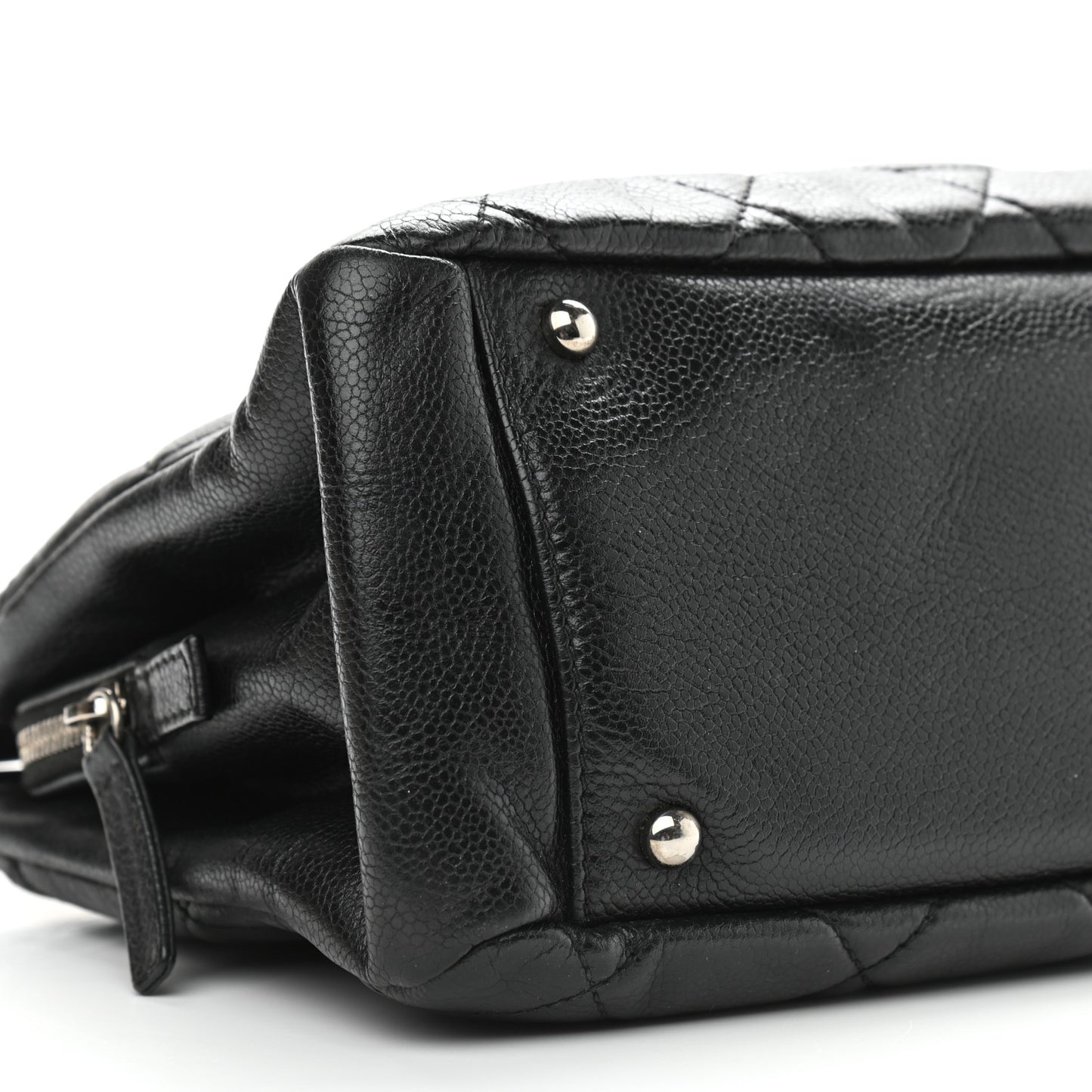 Caviar Quilted Timeless CC Soft Tote Black