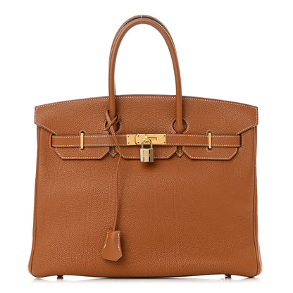 Hermes Togo Birkin 35 Gold 1 of 17