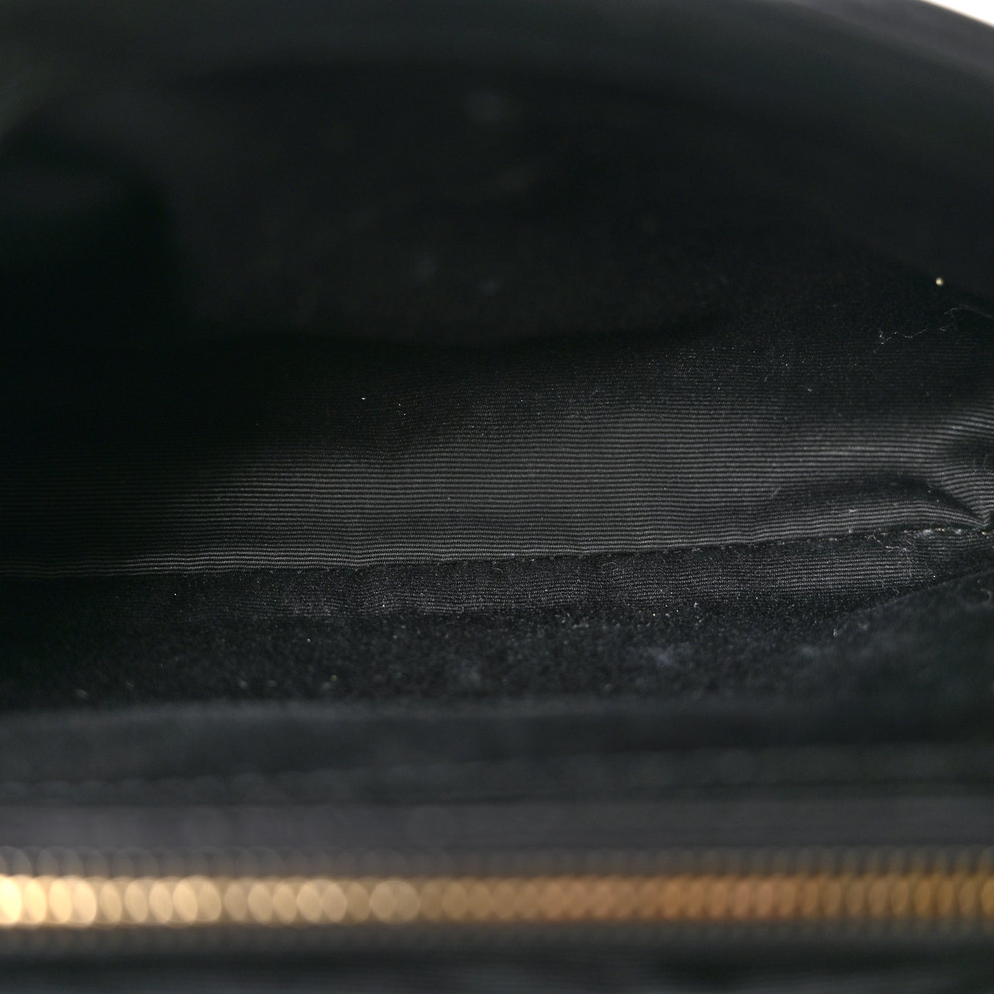 Sheepskin Matelasse Chevron Monogram Medium College Bag Black