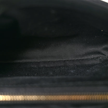 Saint Laurent Sheepskin Matelasse Chevron Monogram Medium College Bag Black 5 of 16