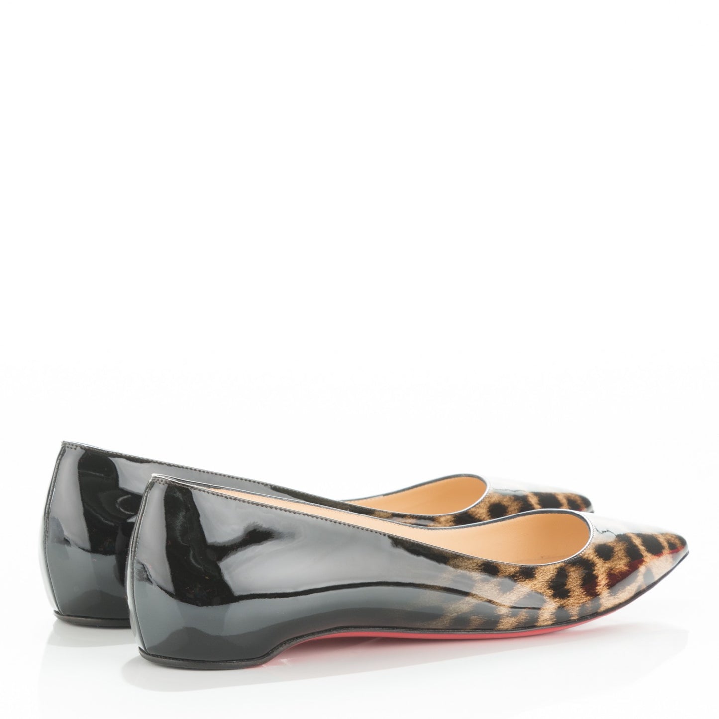Patent Degrade Leopard Pigalle Follies Flats 39 Leopard Black