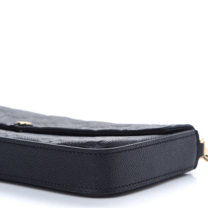 Louis Vuitton Empreinte Pochette Felicie Chain Wallet Black 8 of 9