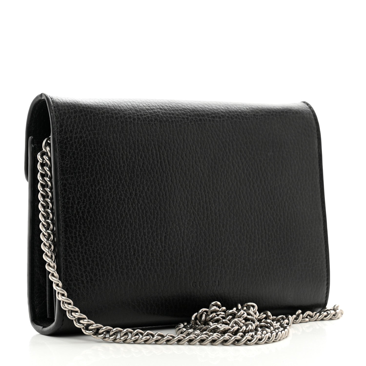 Gucci Calfskin Mini Dionysus Chain Wallet Black 3 of 13