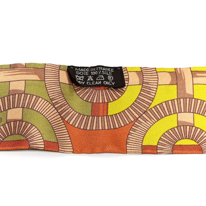 Hermes Silk Eperon d'Or Twilly 5 of 5