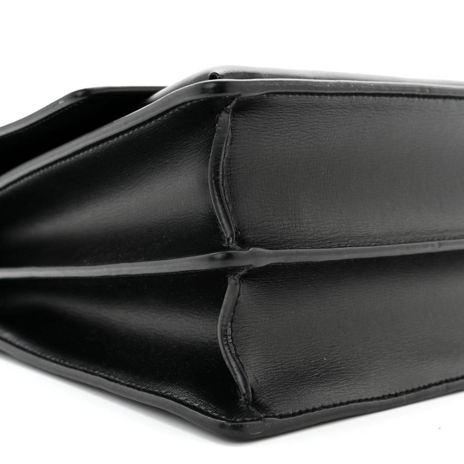 Saint Laurent Calfskin Large Monogram Sunset Black 7 of 9