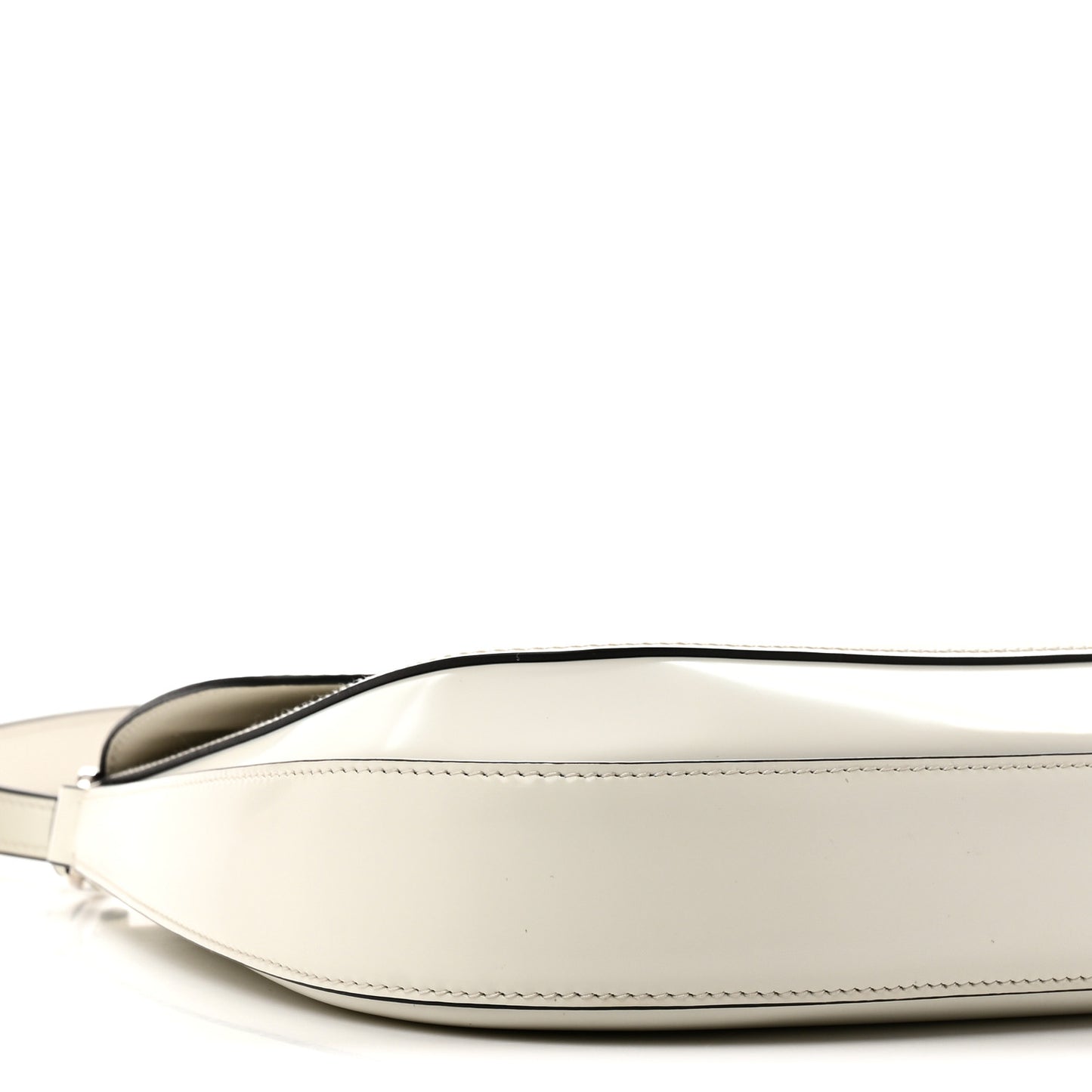 Spazzolato Cleo Flap Adjustable Strap Shoulder Bag White