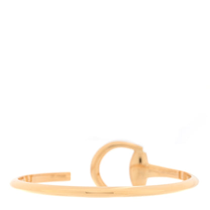 Gucci 18K Yellow Gold Horsebit Bangle Bracelet 2 of 4
