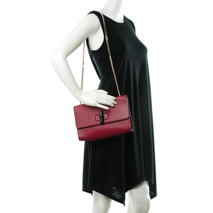 Gucci Pebbled Calfskin Medium Miss Bamboo Shoulder Bag Burgundy 2 of 7