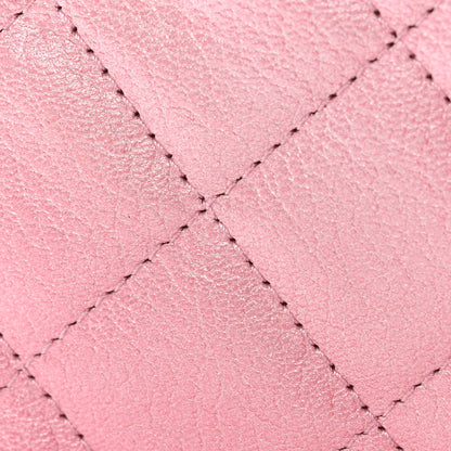 Chanel Iridescent Calfskin Quilted Wallet On Chain WOC Rose Pink 12 of 13