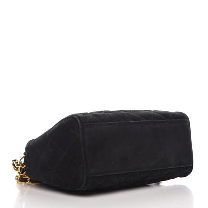 Chanel Suede Quilted Camera Case Crossbody Bag Black 4 of 12