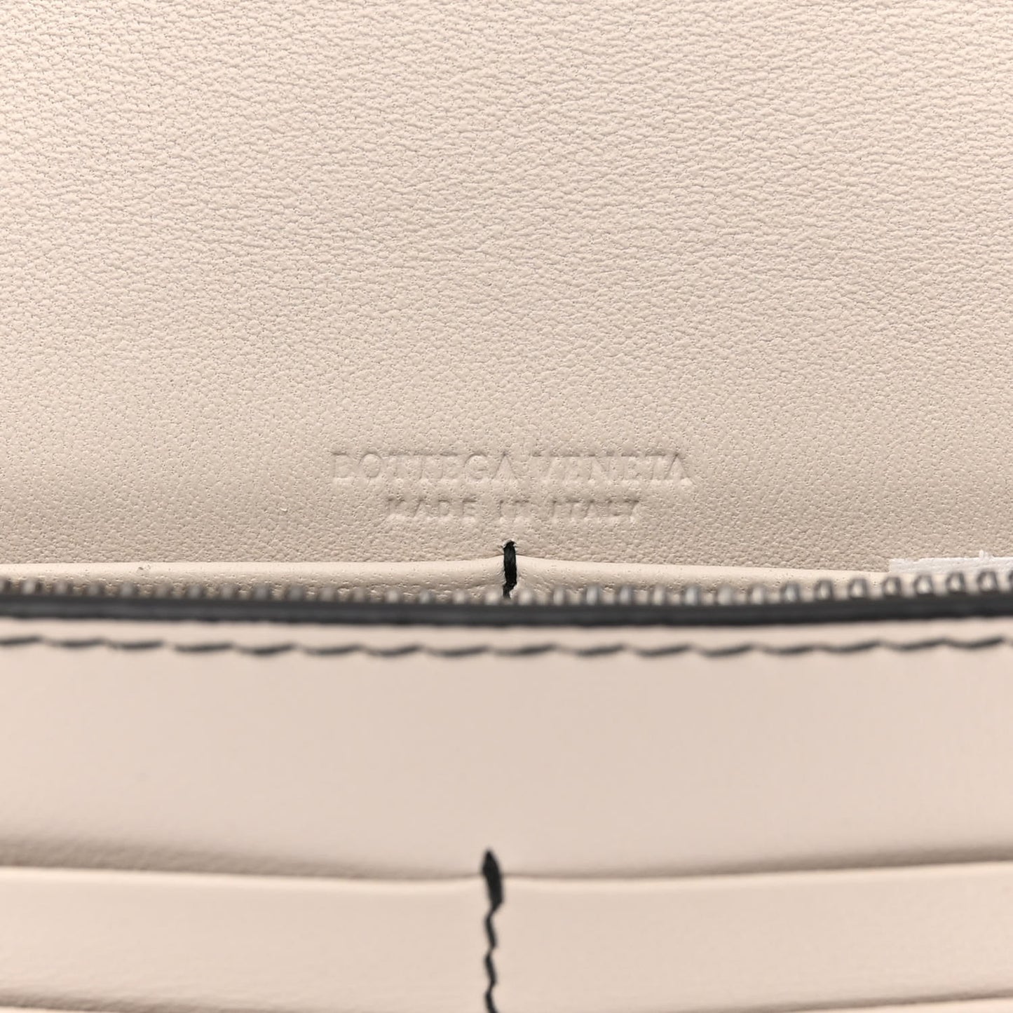 Nappa Intrecciato Chain Wallet Mist Abstract