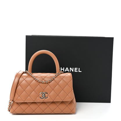 Chanel Caviar Quilted Mini Coco Handle Flap Brown 12 of 12