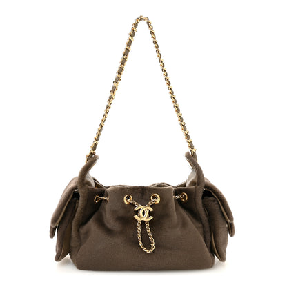 Chanel Pony Hair Mini Chanel 25 Handbag Dark Khaki 1 of 10
