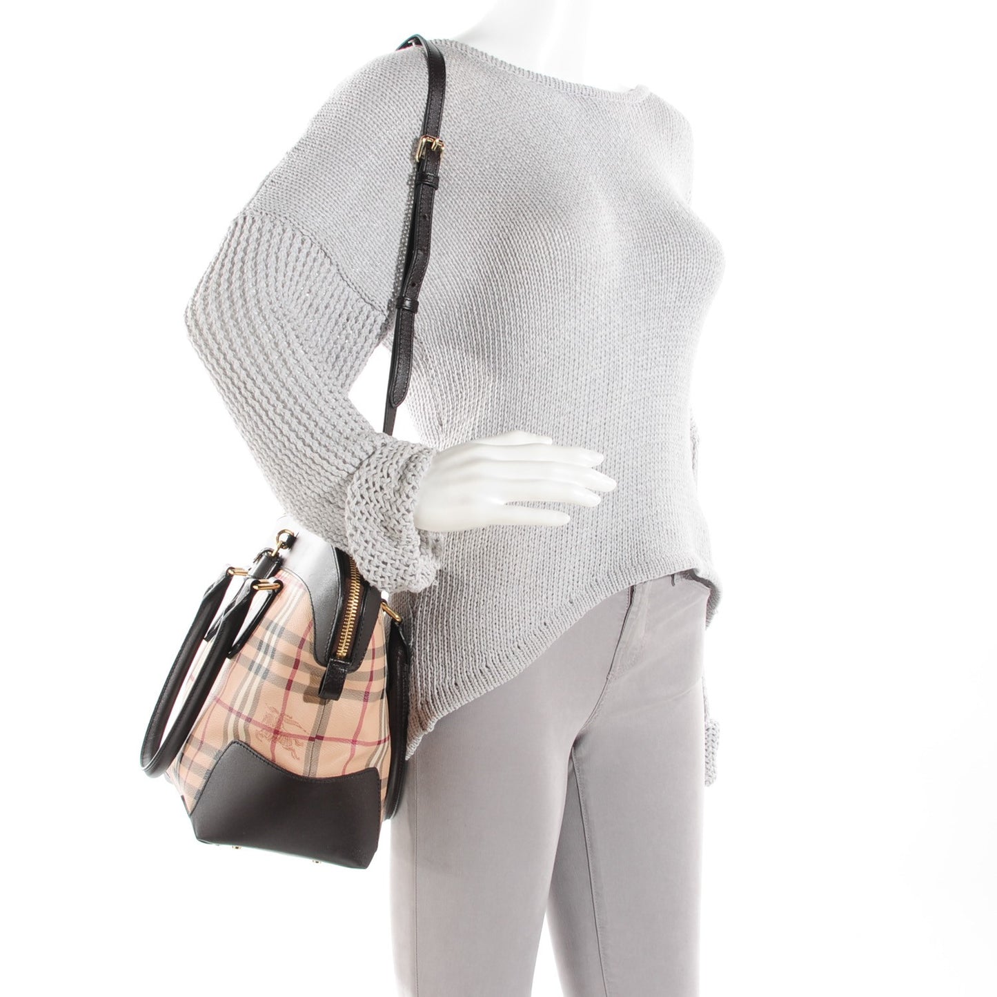 Haymarket Check Medium Primrose Tote Chocolate