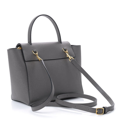 Celine Grained Calfskin Nano Belt Bag Grey 3 of 9