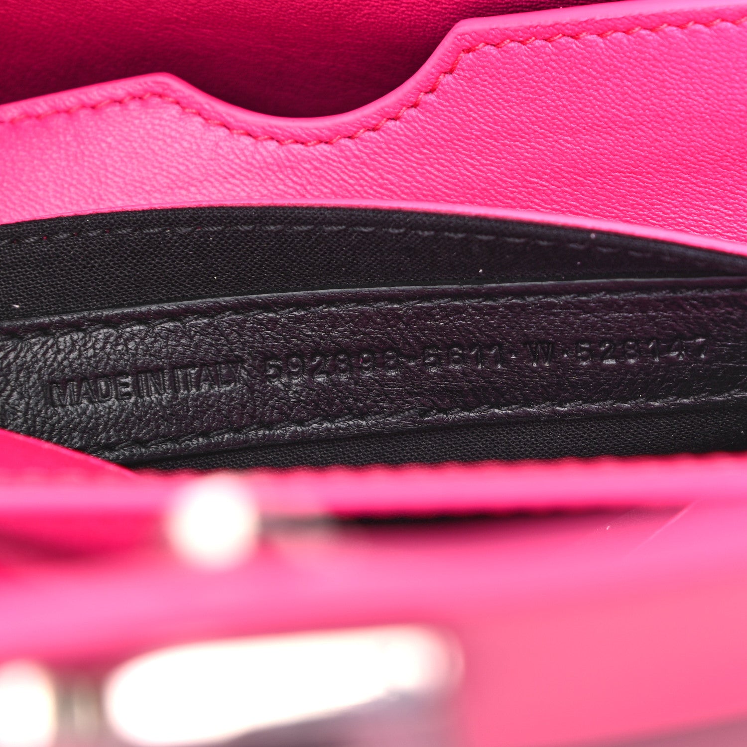 Balenciaga Shiny Box Calfskin Small B Bag Acid Fuchsia 7 of 10