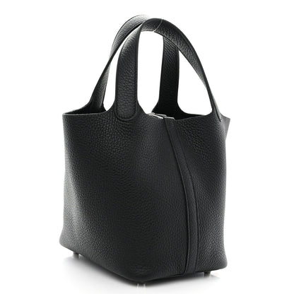 Hermes Taurillon Clemence Picotin Lock 18 PM Black 3 of 10