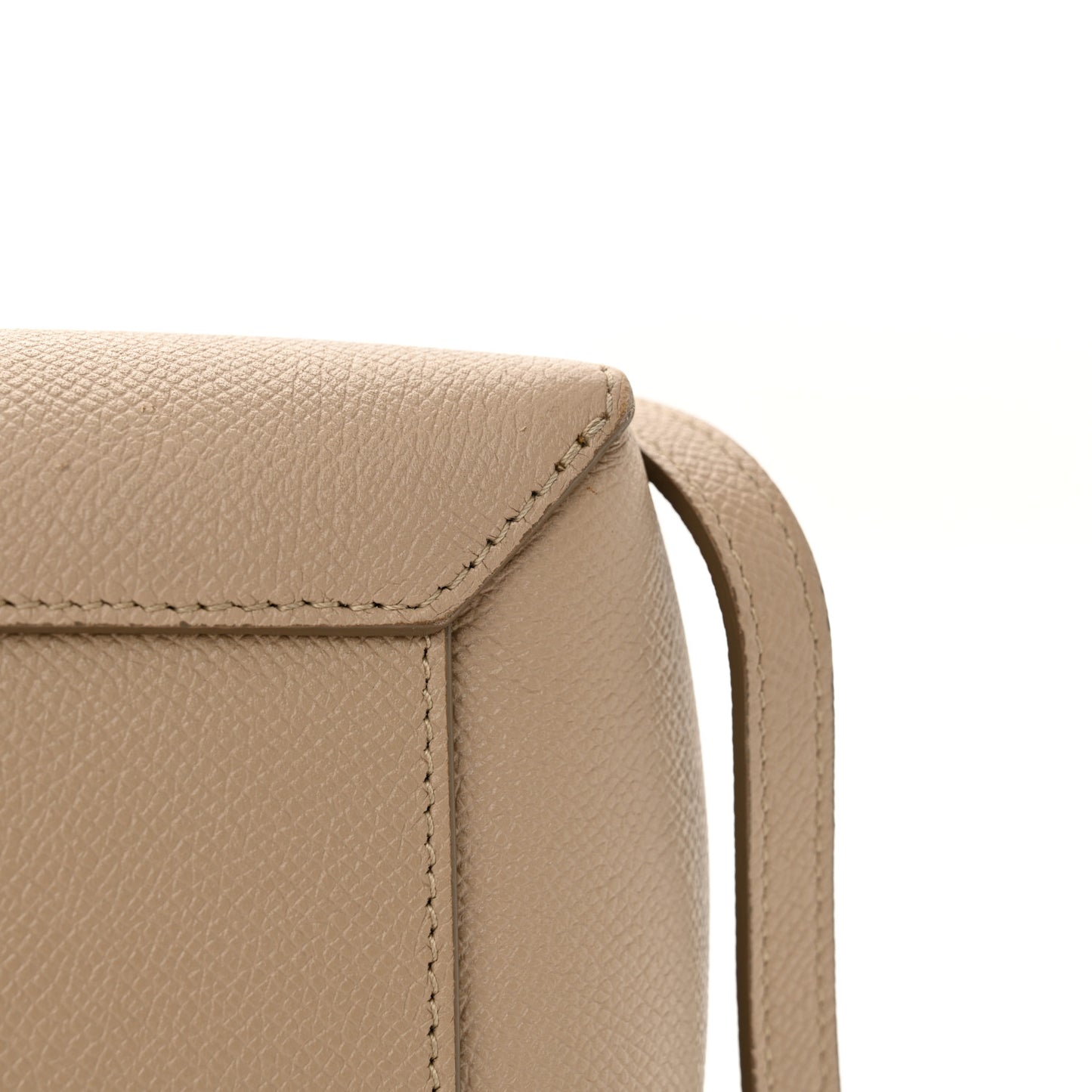 Grained Calfskin Nano Belt Bag Light Taupe