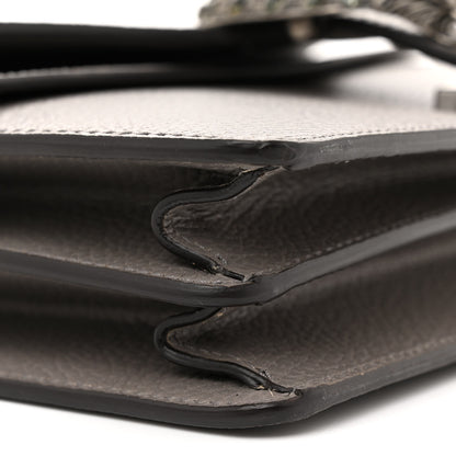 Gucci Pebbled Calfskin Small Dionysus Shoulder Bag Dusty Grey 9 of 12
