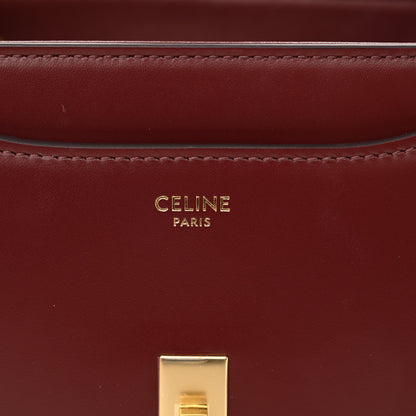 Celine Satinated Calfskin Mini 16 Top Handle Bag Light Burgundy 6 of 11
