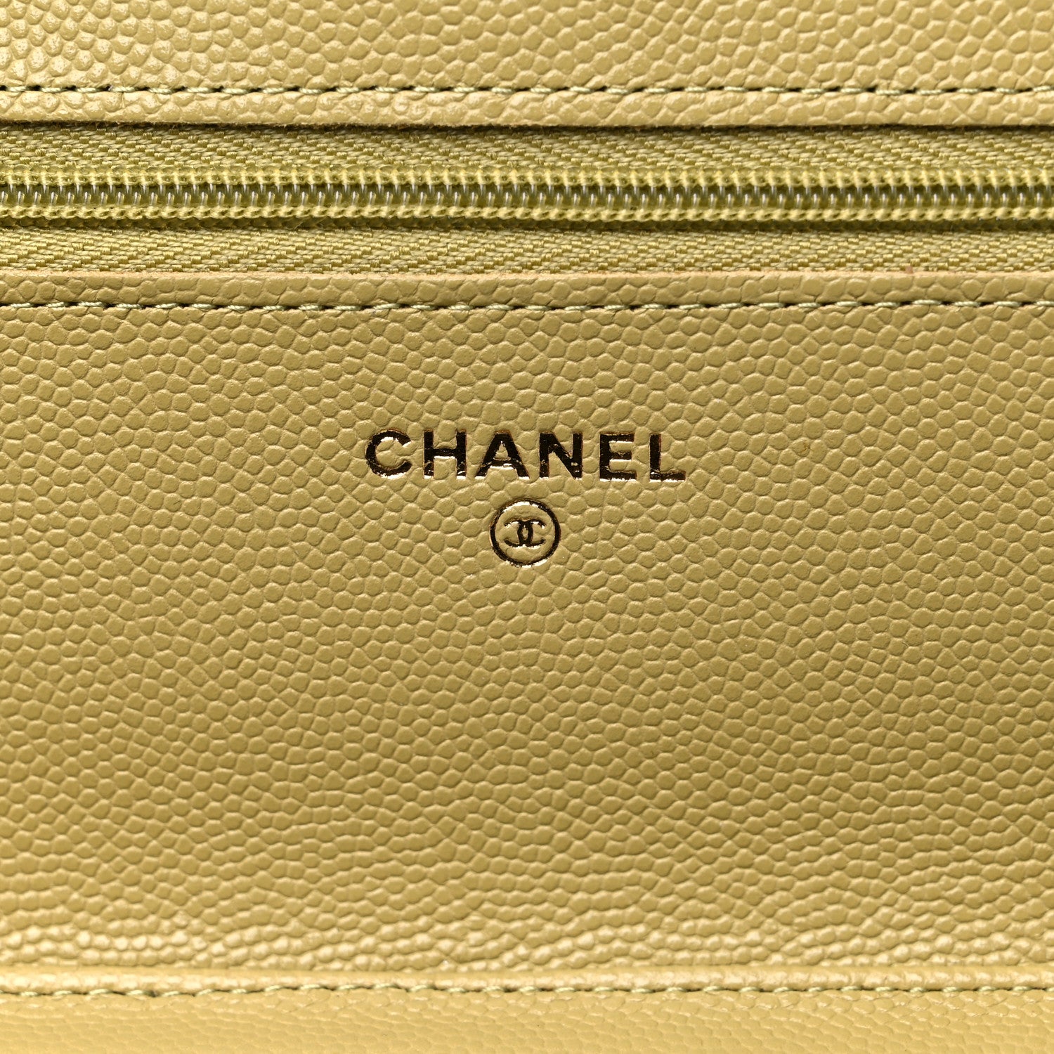 Chanel Caviar Quilted Wallet On Chain WOC Light Green 5 of 10