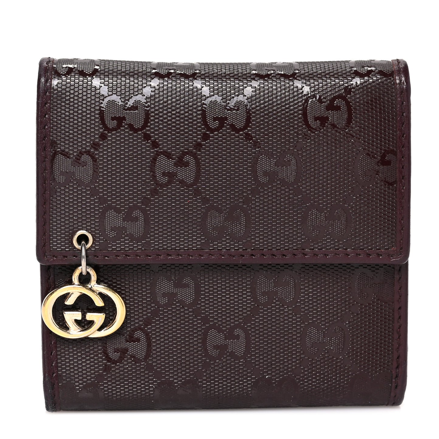 Imprime Monogram GG Pierce Tri Fold Wallet Bordeaux