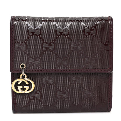 Gucci Imprime Monogram GG Pierce Tri Fold Wallet Bordeaux 1 of 7