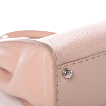 Fendi Cuoio Romano Selleria Bi-Color Medium Peekaboo Iconic Satchel Rosa Plaster Pesca 10 of 16