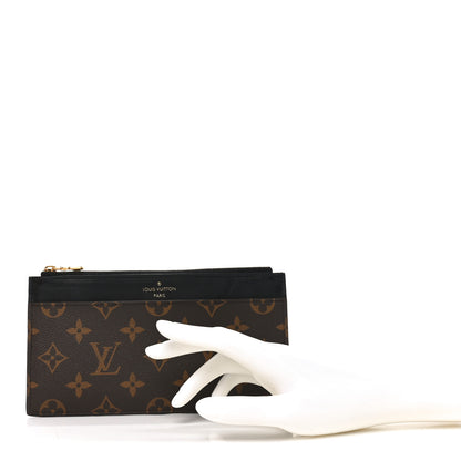 Louis Vuitton Monogram Slim Purse Black 2 of 7