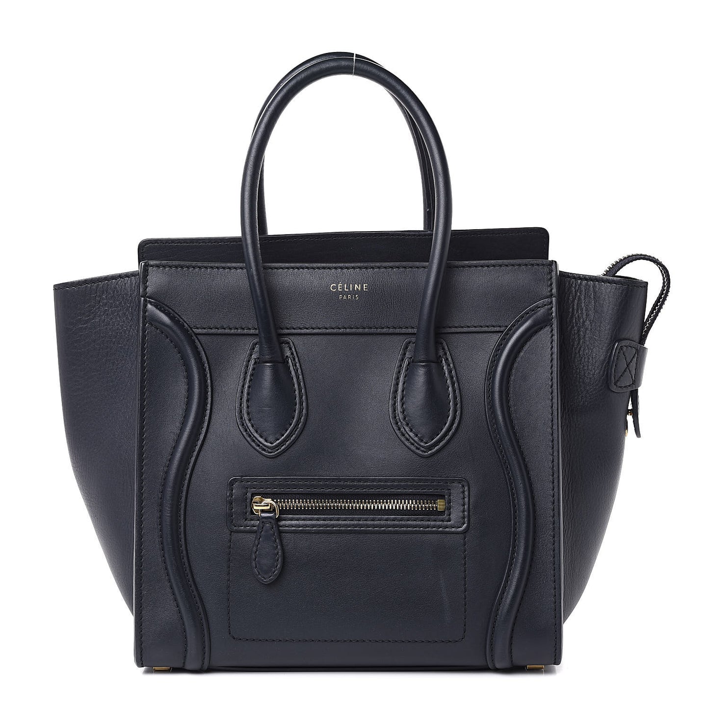 Smooth Calfskin Micro Luggage Navy Blue
