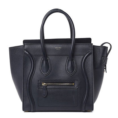 Celine Smooth Calfskin Micro Luggage Navy Blue 1 of 14