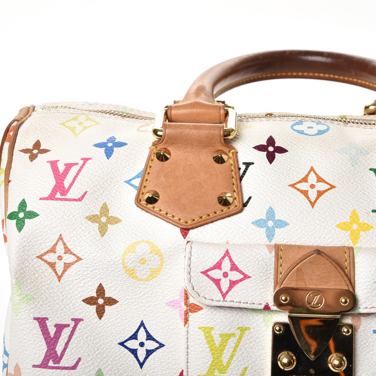 Louis Vuitton Monogram Multicolor Speedy 30 White 11 of 14
