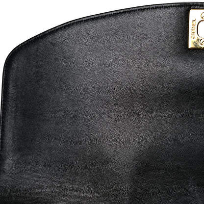Chanel Lambskin Quilted Medium Single Flap Black 17 of 22