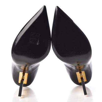 Saint Laurent Patent Calfskin Opyum 110 Pumps 38 Black Gold 5 of 10