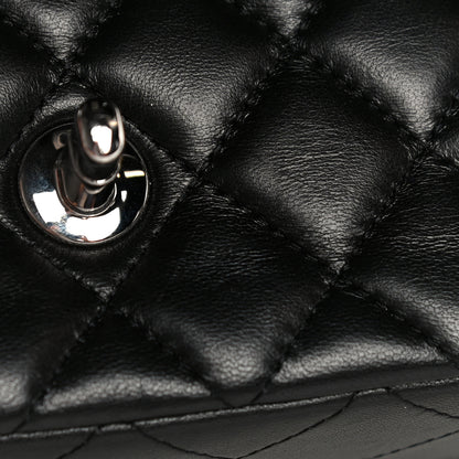 Chanel Lambskin Quilted Mini Rectangular Flap Black 12 of 14