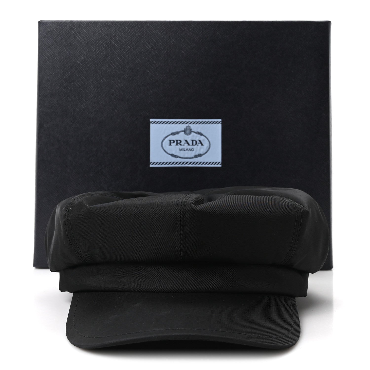Prada Re-Nylon Newsboy Hat L Black 10 of 10