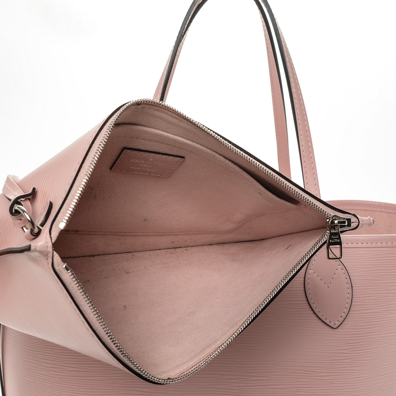 Louis Vuitton Epi Neverfull MM Rose Ballerine 8 of 9