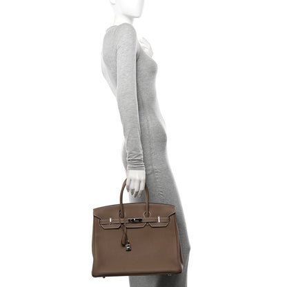 Hermes Togo Birkin 35 Etoupe 2 of 13