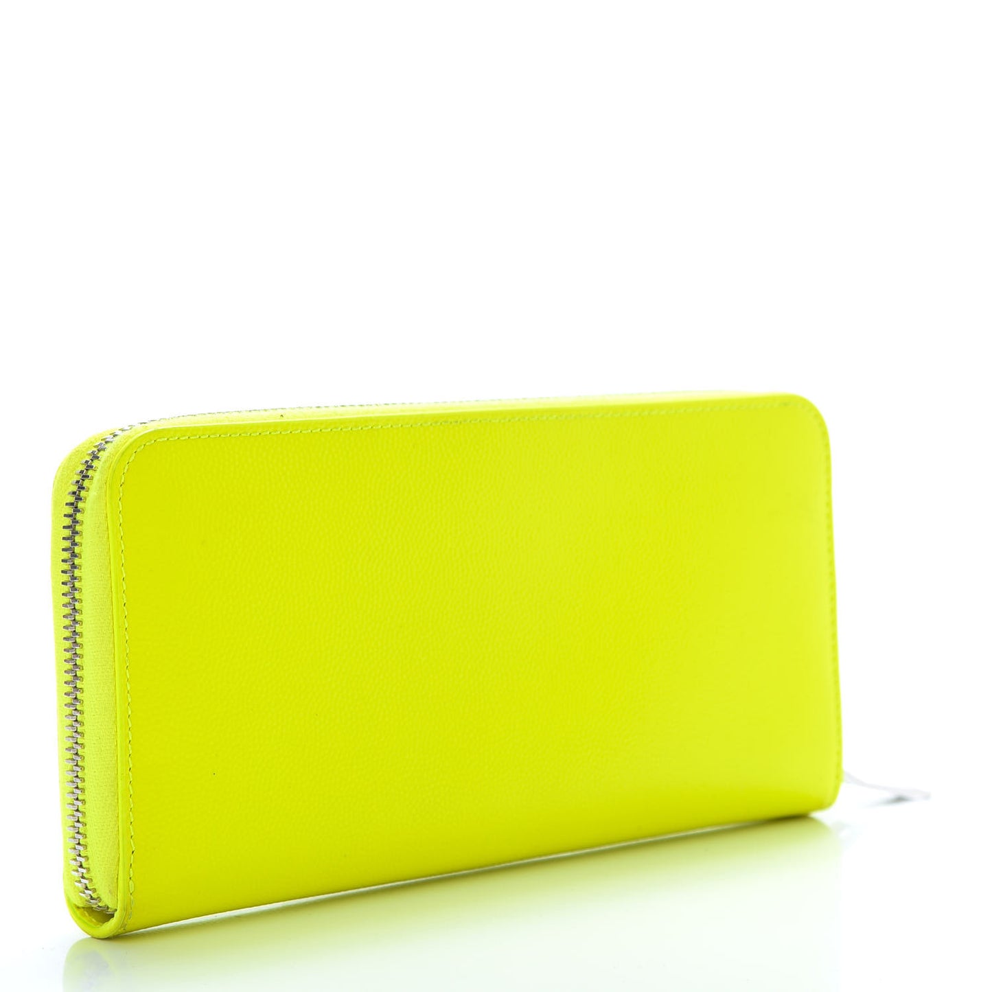 Grain De Poudre Classic Zip Around Wallet Neon Yellow