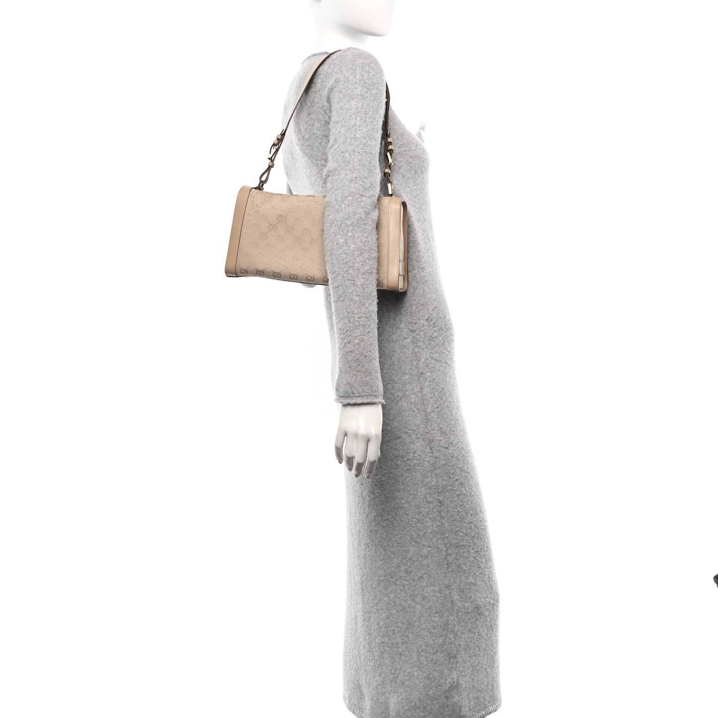 Monogram Shoulder Bag Beige