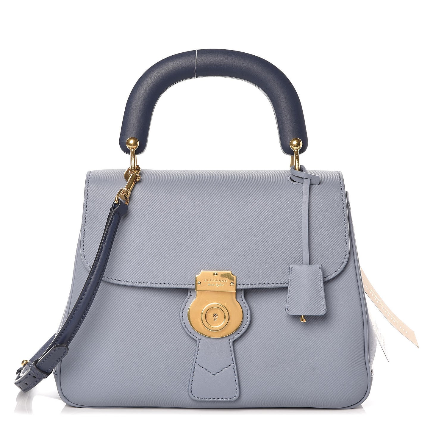 Trench Calfskin Medium DK88 Top Handle Bag Slate Blue
