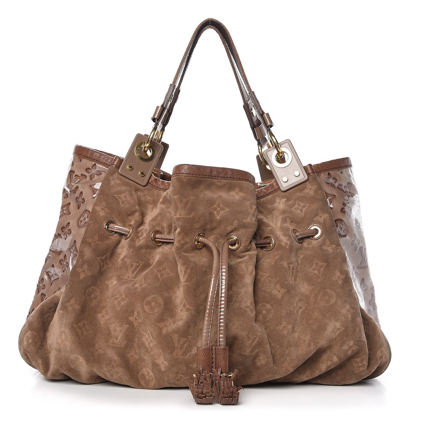 Suede Patent Monogram Irene Brown