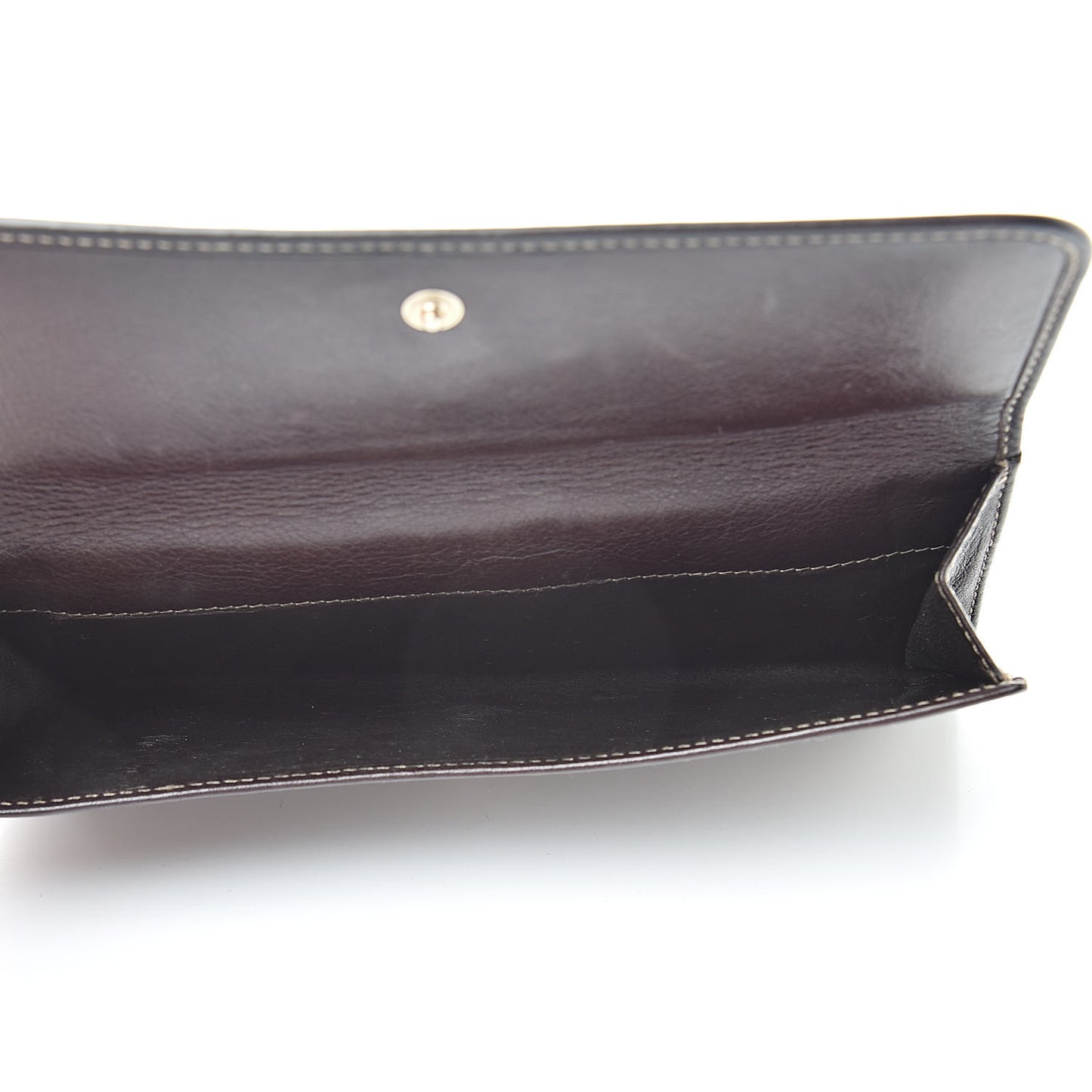 Calfskin Britt Continental Wallet Brown