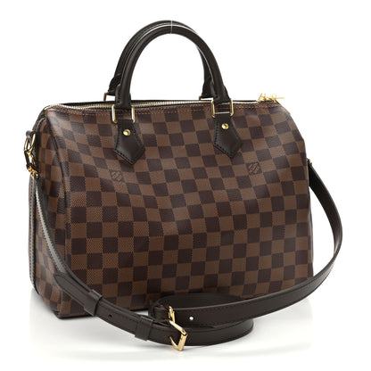 Louis Vuitton Damier Ebene Speedy Bandouliere 30 3 of 9