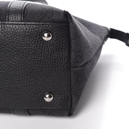 Gucci Denim Monogram Abbey Medium Tote Black 10 of 14