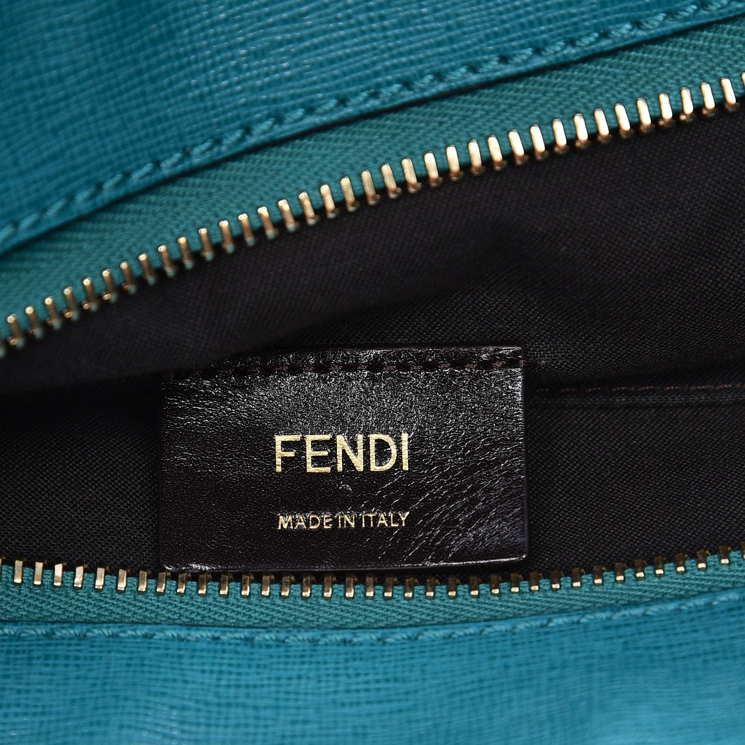 Fendi Pequin Vitello Elite 2Jours Bucket Bag Tobacco Jungle 6 of 10